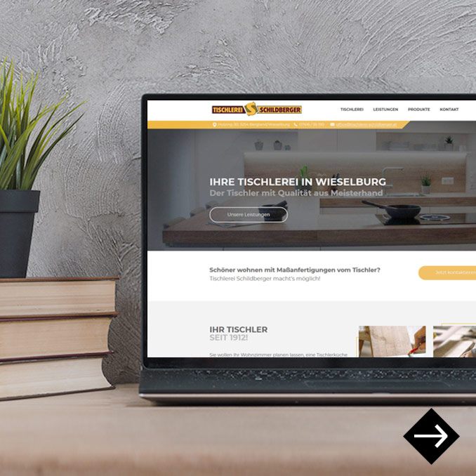 Webdesign Tischlerei Schildberger Wieselburg